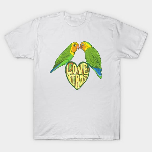 Love Birds T-Shirt by mailboxdisco